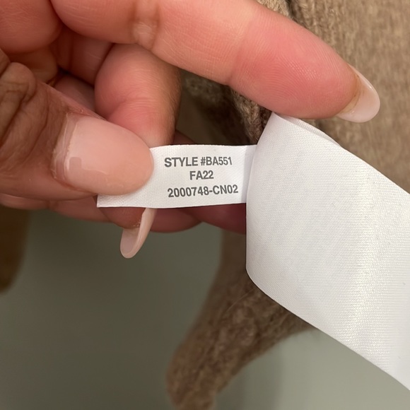 NWT J.Crew Cocoon Sweater Blazer color: Hthr Mushroom - Picture 9 of 12